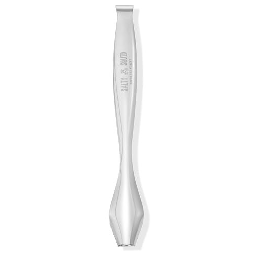 Stainless Steel Ice Tongs – 7 Inch, Non-Slip Grip, 304 Stainless, Dishwasher Safe – Perfect for Whiskey Ice Balls, Jumbo Cubes & Cocktail Serving