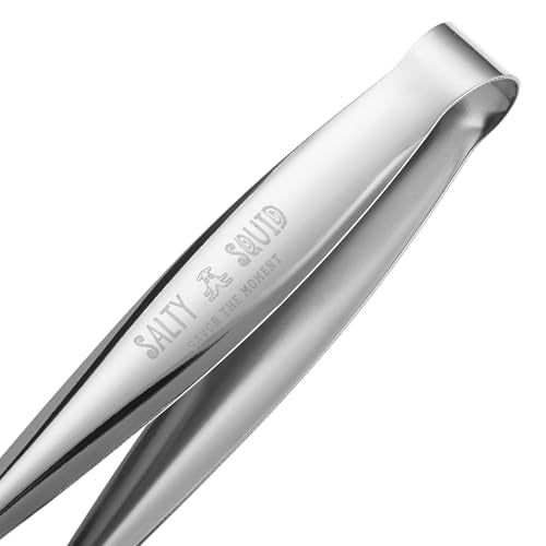 Stainless Steel Ice Tongs – 7 Inch, Non-Slip Grip, 304 Stainless, Dishwasher Safe – Perfect for Whiskey Ice Balls, Jumbo Cubes & Cocktail Serving